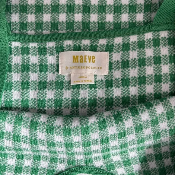 Maeve green and white gingham dress - Picture 4 of 4
